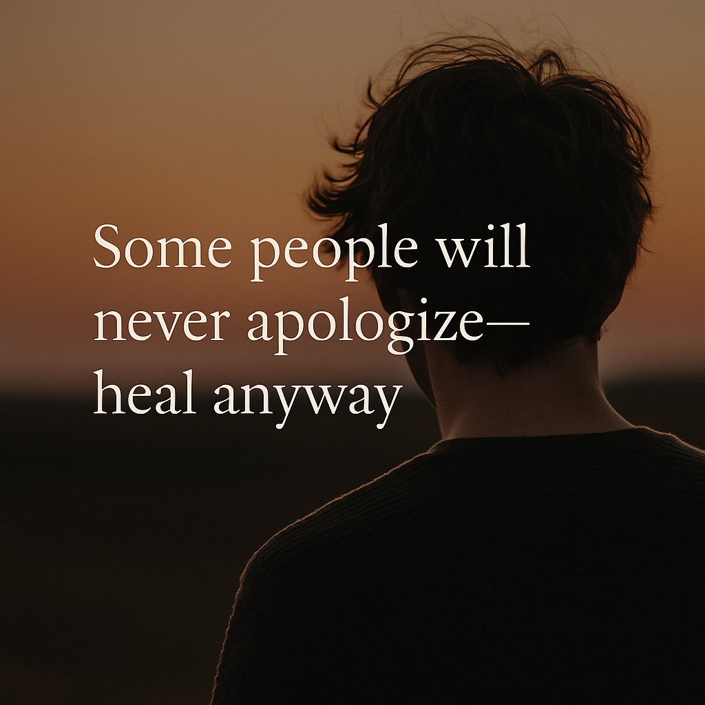Some People Will Never Apologize—Heal Anyway – The Unspoken Mind